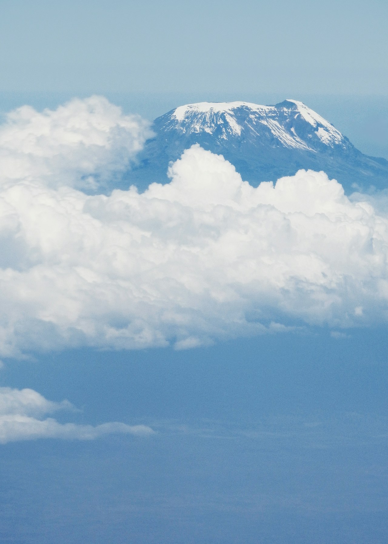 Aerial view of Mount Kilimanjaro